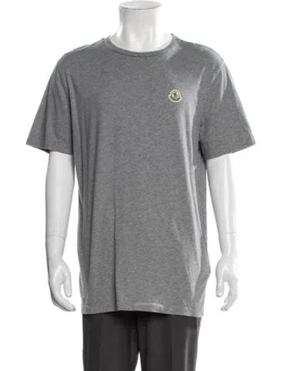 Pre-owned Moncler Crew Neck Short Sleeve T-shirt In Gray