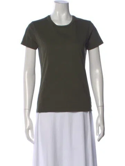 Pre-owned Moncler Crew Neck Short Sleeve T-shirt In Green