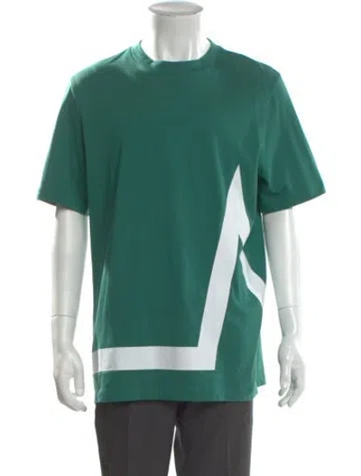Pre-owned Moncler Crew Neck Short Sleeve T-shirt In Green