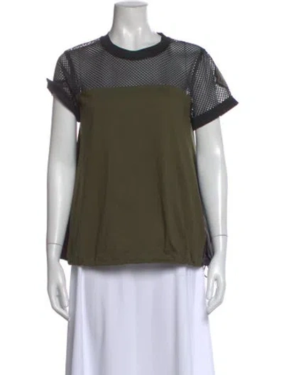 Pre-owned Moncler Crew Neck Short Sleeve T-shirt In Green