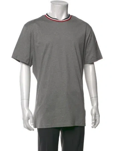 Pre-owned Moncler Crew Neck Short Sleeve T-shirt In Grey