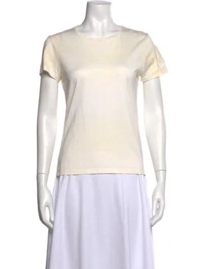 Pre-owned Moncler Crew Neck Short Sleeve T-shirt In Neutral