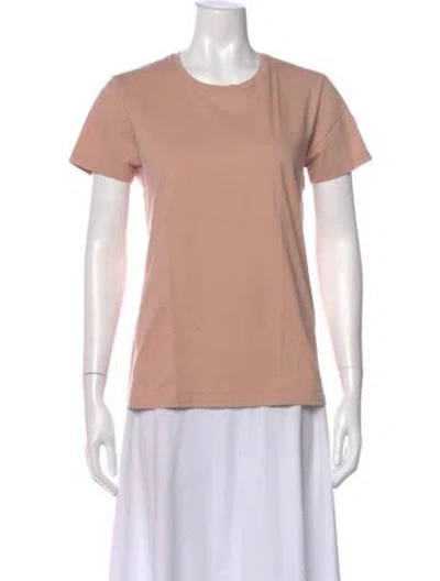 Pre-owned Moncler Crew Neck Short Sleeve T-shirt In Pink