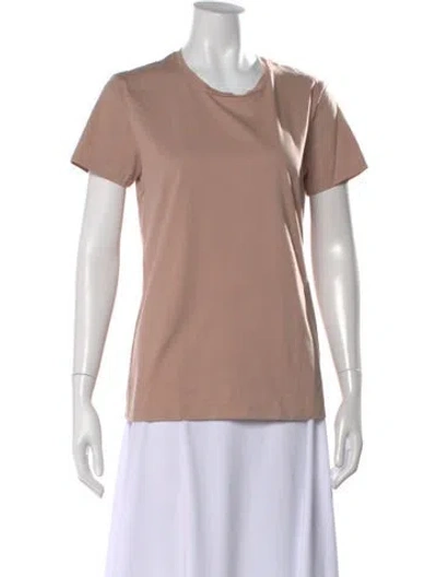 Pre-owned Moncler Crew Neck Short Sleeve T-shirt In Pink