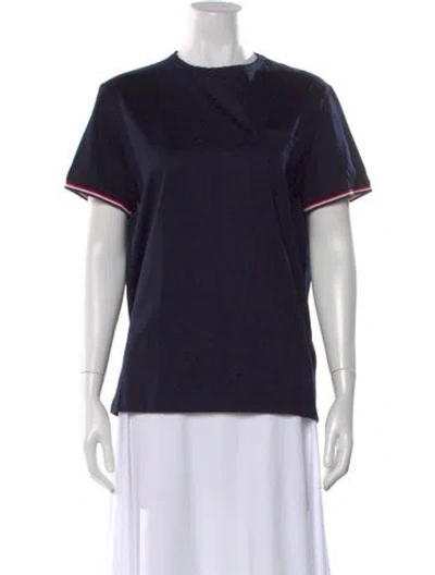 Pre-owned Moncler Crew Neck Short Sleeve T-shirt W/ Tags In Black