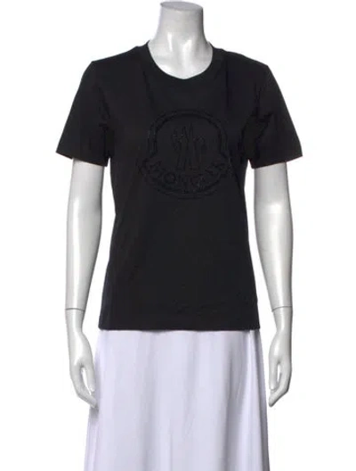 Pre-owned Moncler Crew Neck Short Sleeve T-shirt W/ Tags In Black