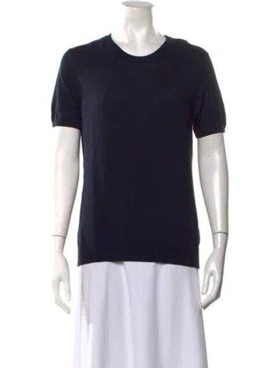 Pre-owned Moncler Crew Neck Short Sleeve T-shirt W/ Tags In Blue