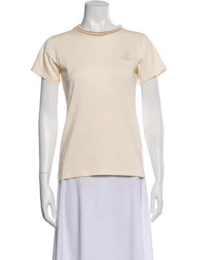 Pre-owned Moncler Crew Neck Short Sleeve T-shirt W/ Tags In Neutral