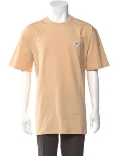 Pre-owned Moncler Crew Neck Short Sleeve T-shirt W/ Tags In Neutrals