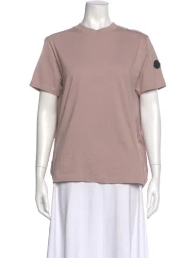 Pre-owned Moncler Crew Neck Short Sleeve T-shirt W/ Tags In Pink