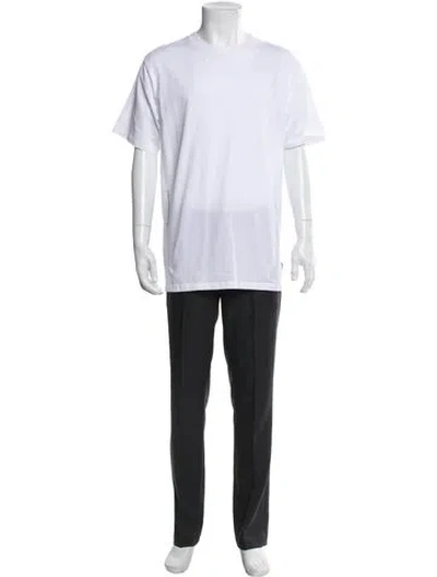 Pre-owned Moncler Crew Neck Short Sleeve T-shirt W/ Tags In White