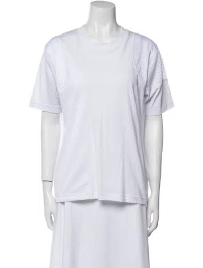 Pre-owned Moncler Crew Neck Short Sleeve T-shirt In White