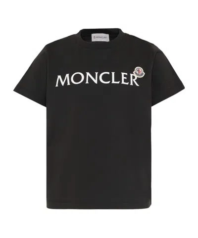 MONCLER MONCLER ENFANT LOGO PRINTED CREWNECK T-SHIRT