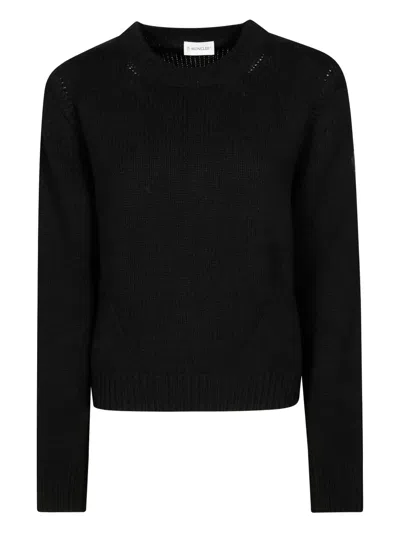 Moncler Crew-neck Sweater In Black