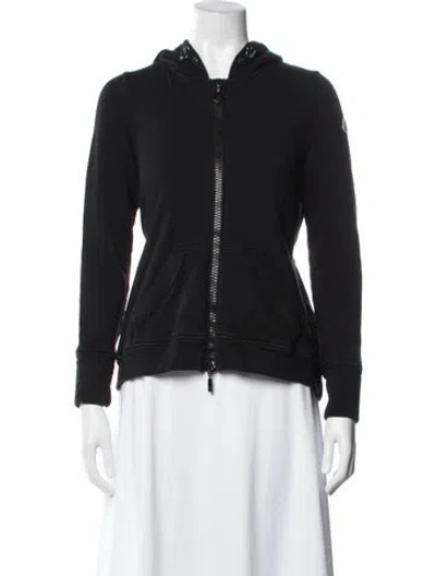 Pre-owned Moncler Crew Neck Sweater In Black