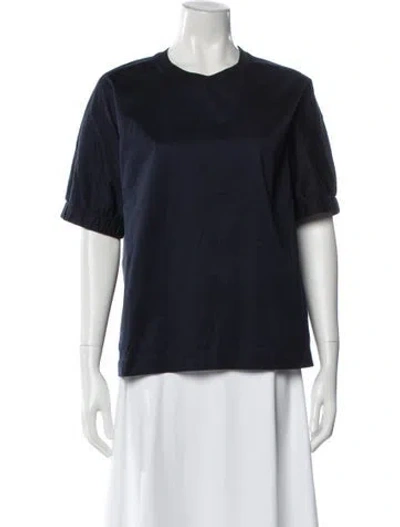 Pre-owned Moncler Crew Neck Sweater In Blue