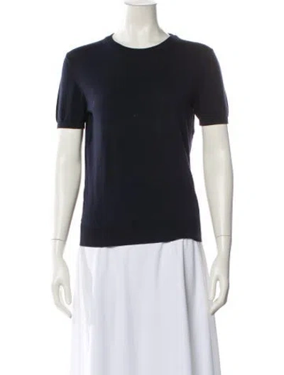 Pre-owned Moncler Crew Neck Sweater In Blue