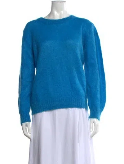 Pre-owned Moncler Crew Neck Sweater In Blue