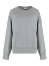 Moncler Relaxed Fit Cashmere Sweater In Gray