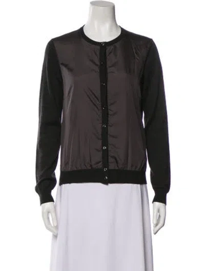 Pre-owned Moncler Crew Neck Sweater In Gray