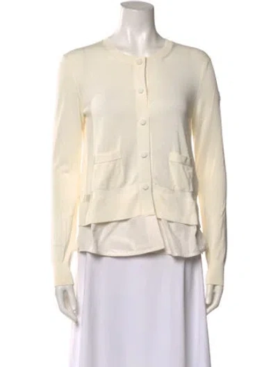 Pre-owned Moncler Crew Neck Sweater In Neutral