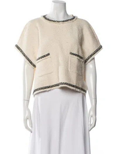 Pre-owned Moncler Crew Neck Sweater In Neutral