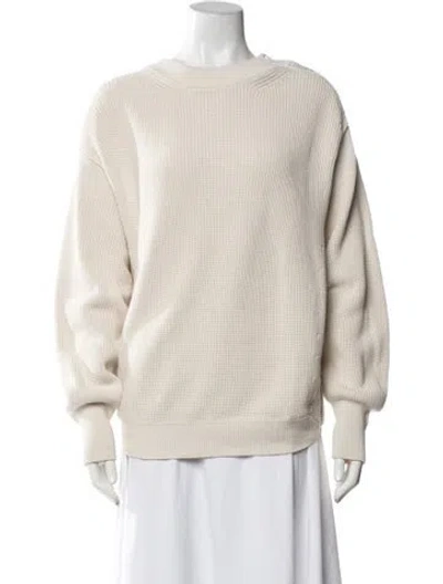 Pre-owned Moncler Crew Neck Sweater In Neutrals