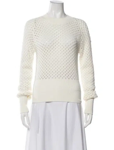Pre-owned Moncler Crew Neck Sweater In Neutrals