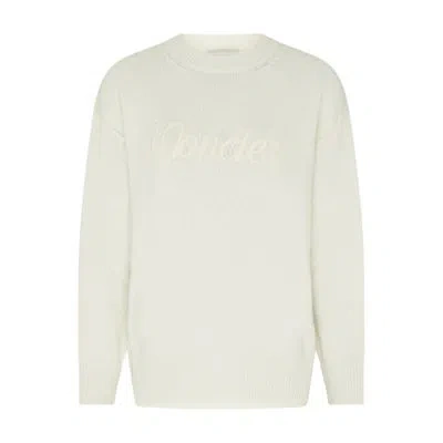 Moncler Crew-neck Sweater In Off-white