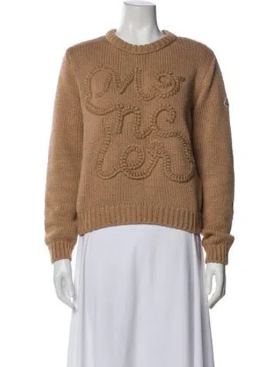 Pre-owned Moncler Crew Neck Sweater W/ Tags In Neutral
