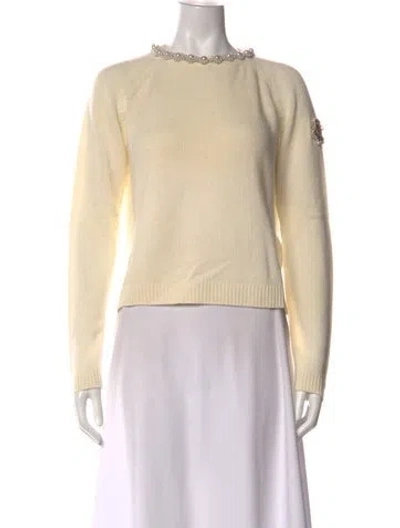 Pre-owned Moncler Crew Neck Sweater W/ Tags In Neutral