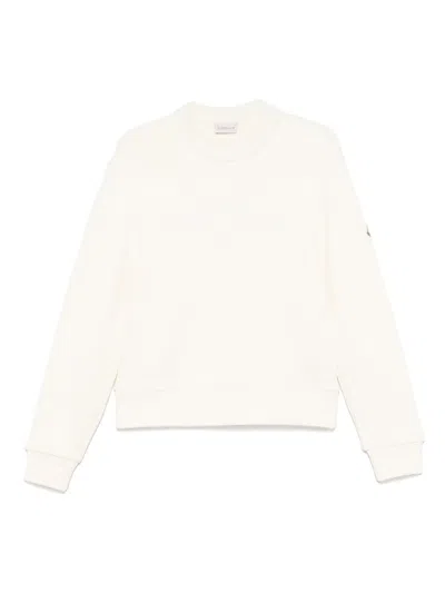 Moncler Crew-neck Sweatshirt In White