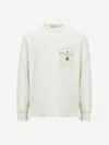 Moncler Sweatshirt En Coton In White