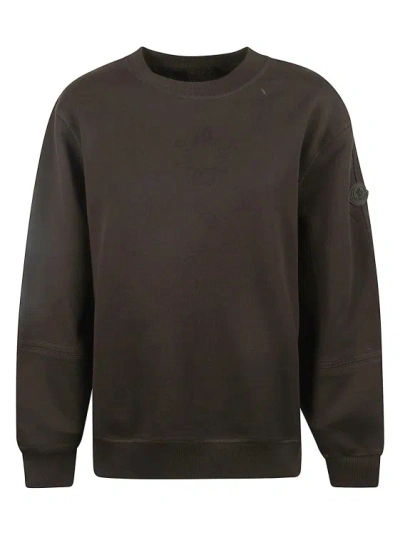 Moncler Crew Neck Sweatshirt In Black