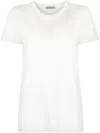 Moncler Women Logo Cotton T-shirt In White