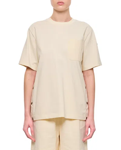 MONCLER MONCLER CREW-NECK T-SHIRT WITH LOGO PATCH