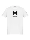 Moncler Logo-print Cotton T-shirt In Blanco