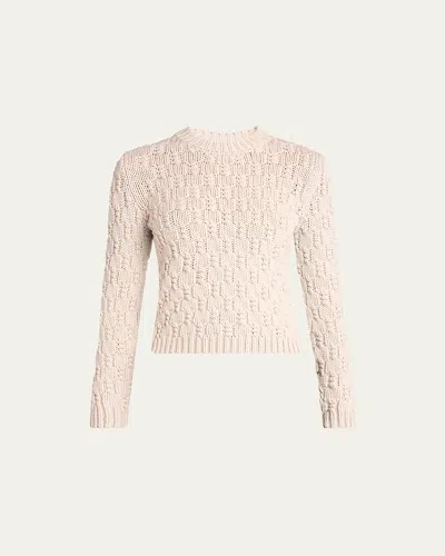 Moncler Crewneck Cable-knit Sweater