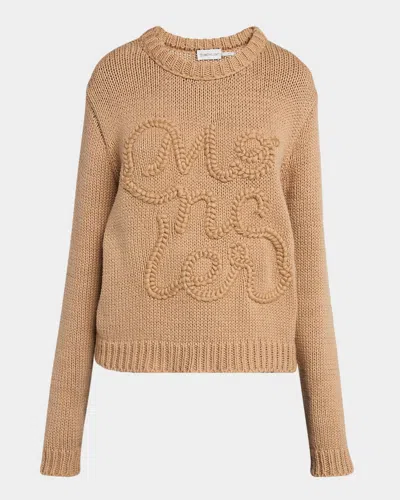 MONCLER CREWNECK LOGO SWEATER