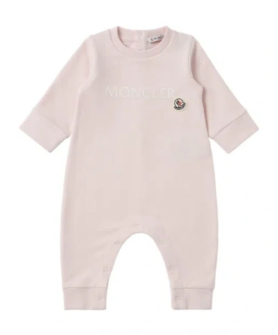 Moncler Babies' Crewneck Longsleeve Set In Pink