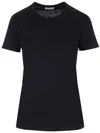 Moncler Crewneck Short-sleeved T-shirt In Black