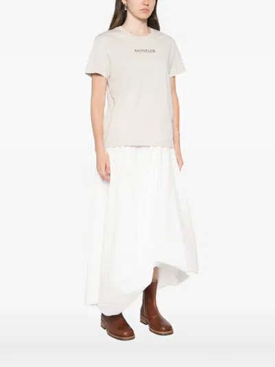 Moncler Crew-neck T-shirt In Neutral