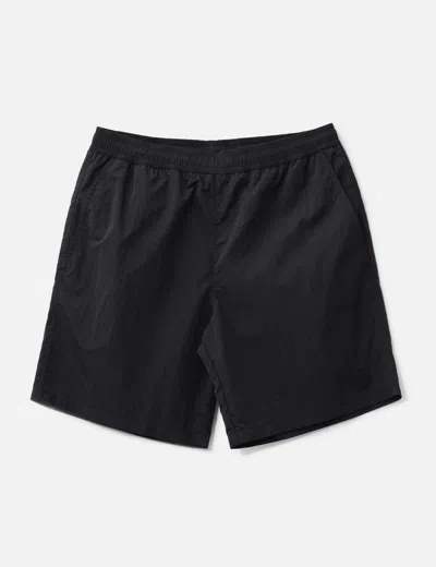 Moncler Crinkled Swim Shorts In Black