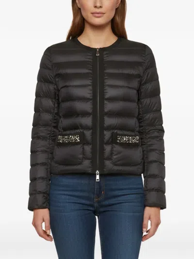Pre-owned Moncler Cristalline Quilted Jacket In Black