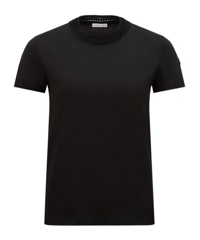 MONCLER MONCLER CROCHET ACCENT T-SHIRT
