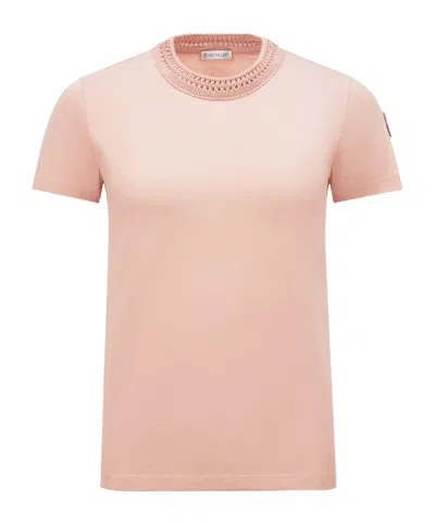 MONCLER MONCLER CROCHET ACCENT T-SHIRT