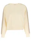 Moncler Oversized Cotton Jersey Sweatshirt With Crochet Detailing