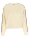 Moncler Oversized Cotton Jersey Sweatshirt With Crochet Detailing