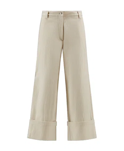 MONCLER MONCLER 1952 BUTTON DETAILED WIDE LEG TROUSERS