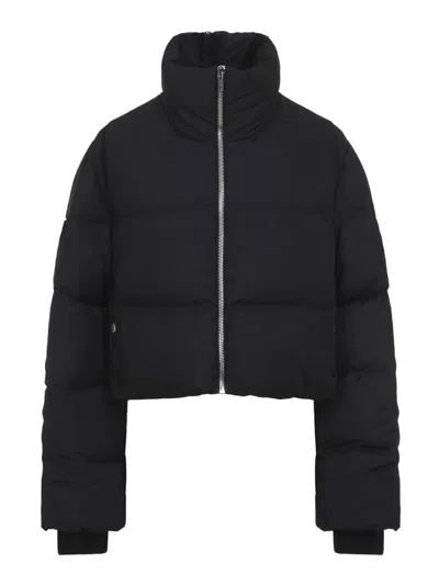 Moncler Cropped Cyclopic Jacket In Black